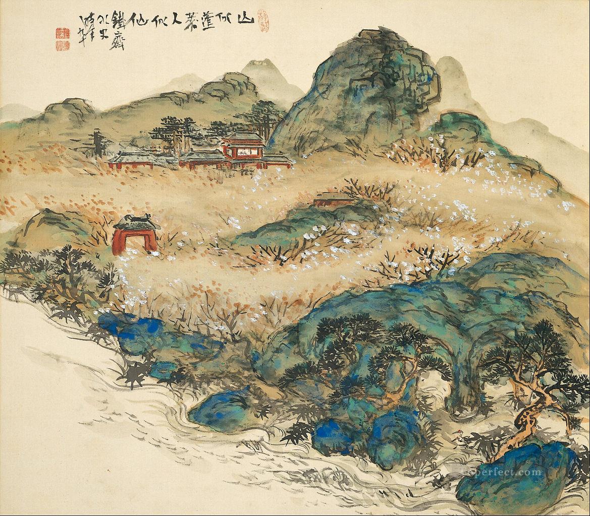 不死者の山 1924年 富岡鉄斎 日本人油絵